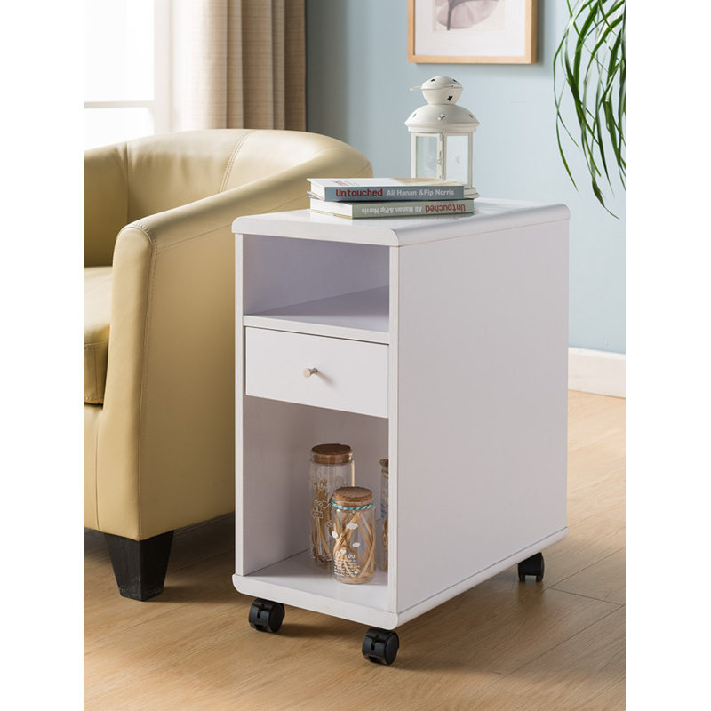 Red Barrel Studio® Eunola Wheel End Table with Storage Wayfair.ca